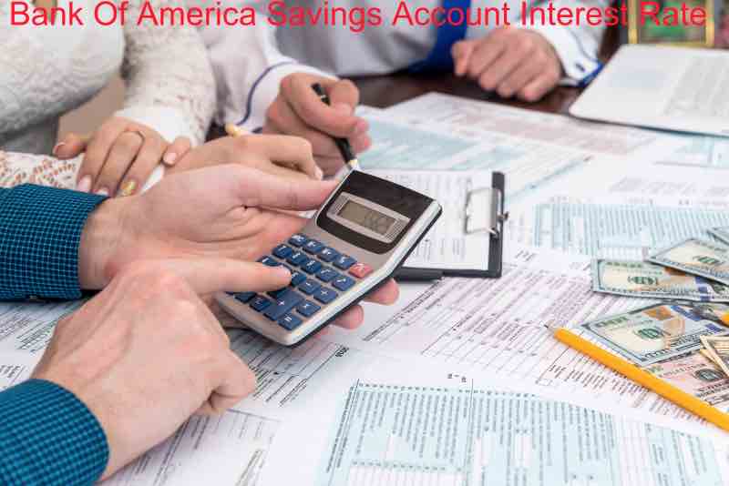 Bank Of America Savings Account Interest Rate
